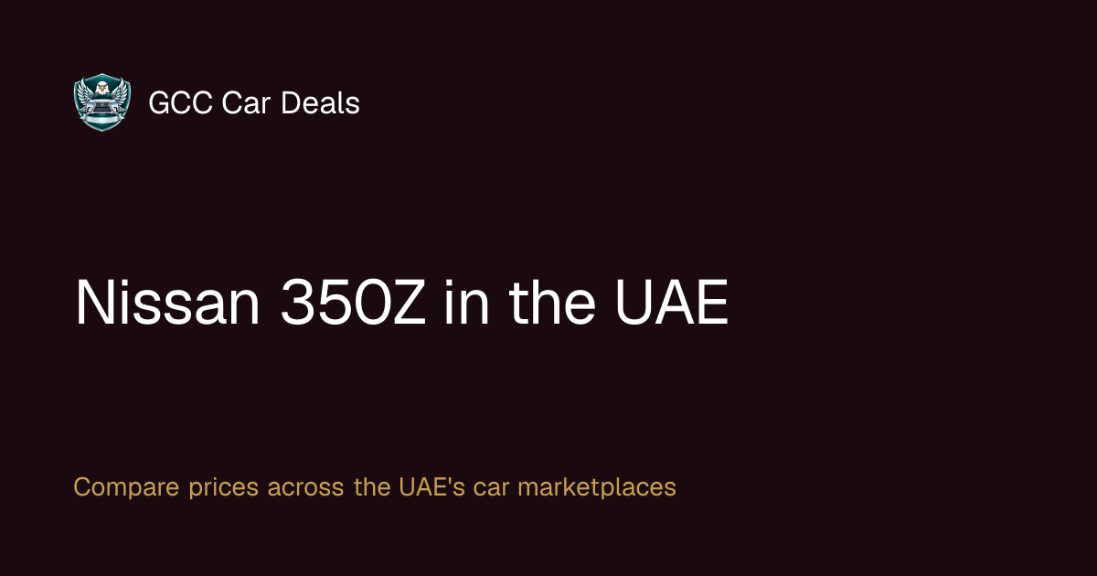 Used & new Nissan 350Z for sale in Dubai — from AED 17,000