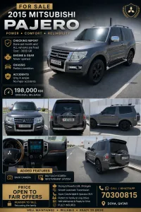 Mitsubishi Pajero 2015 — MzadQatar