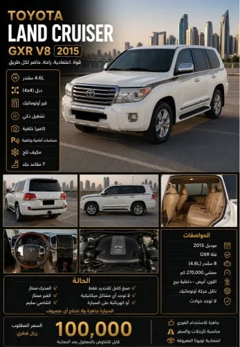 Toyota Land Cruiser 2015 — MzadQatar